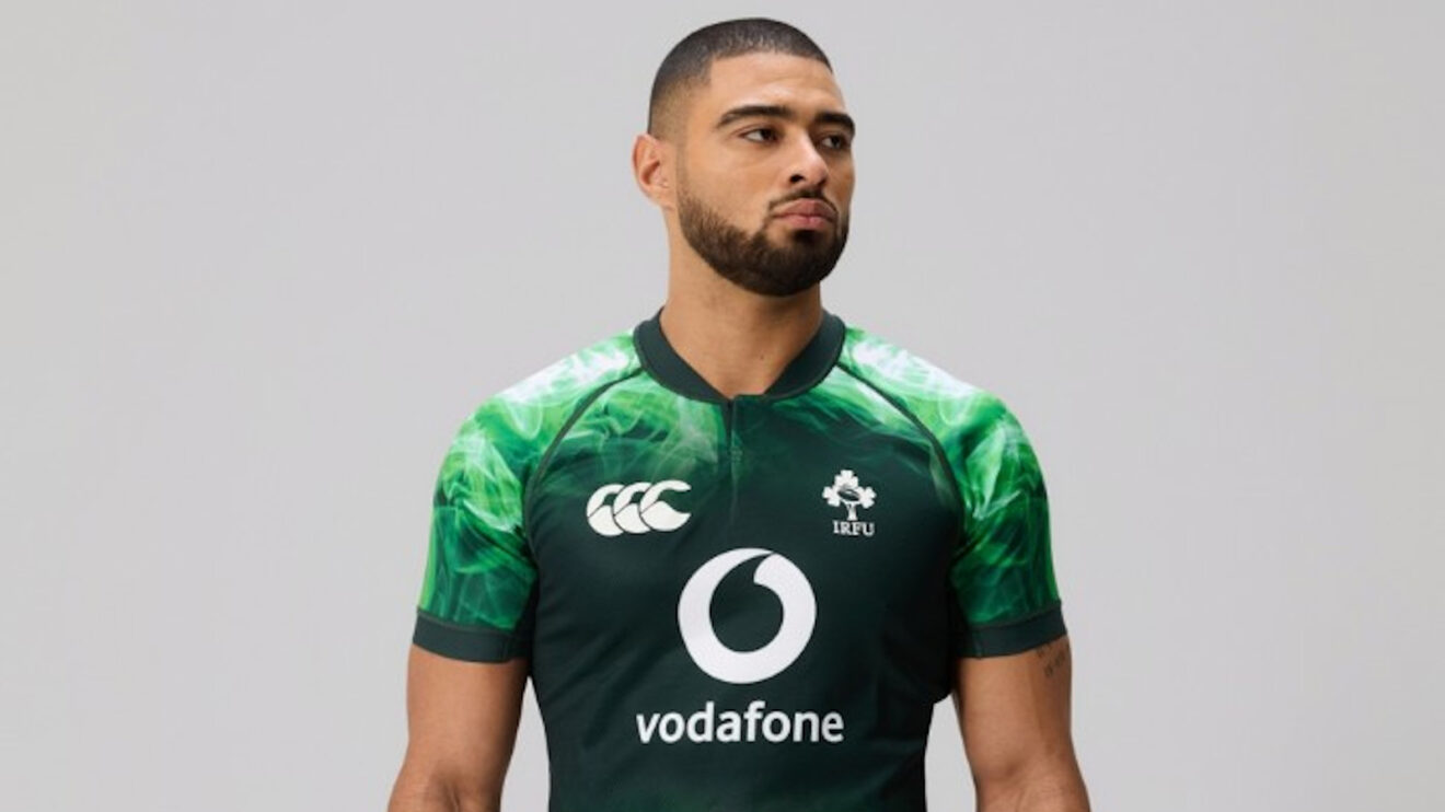 One-off Ireland jersey.
