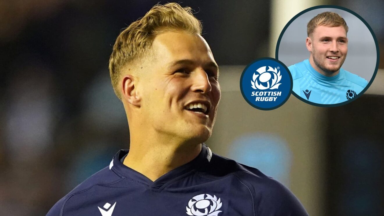 Duhan van der Merwe will make his 50th appearance for Scotland.
