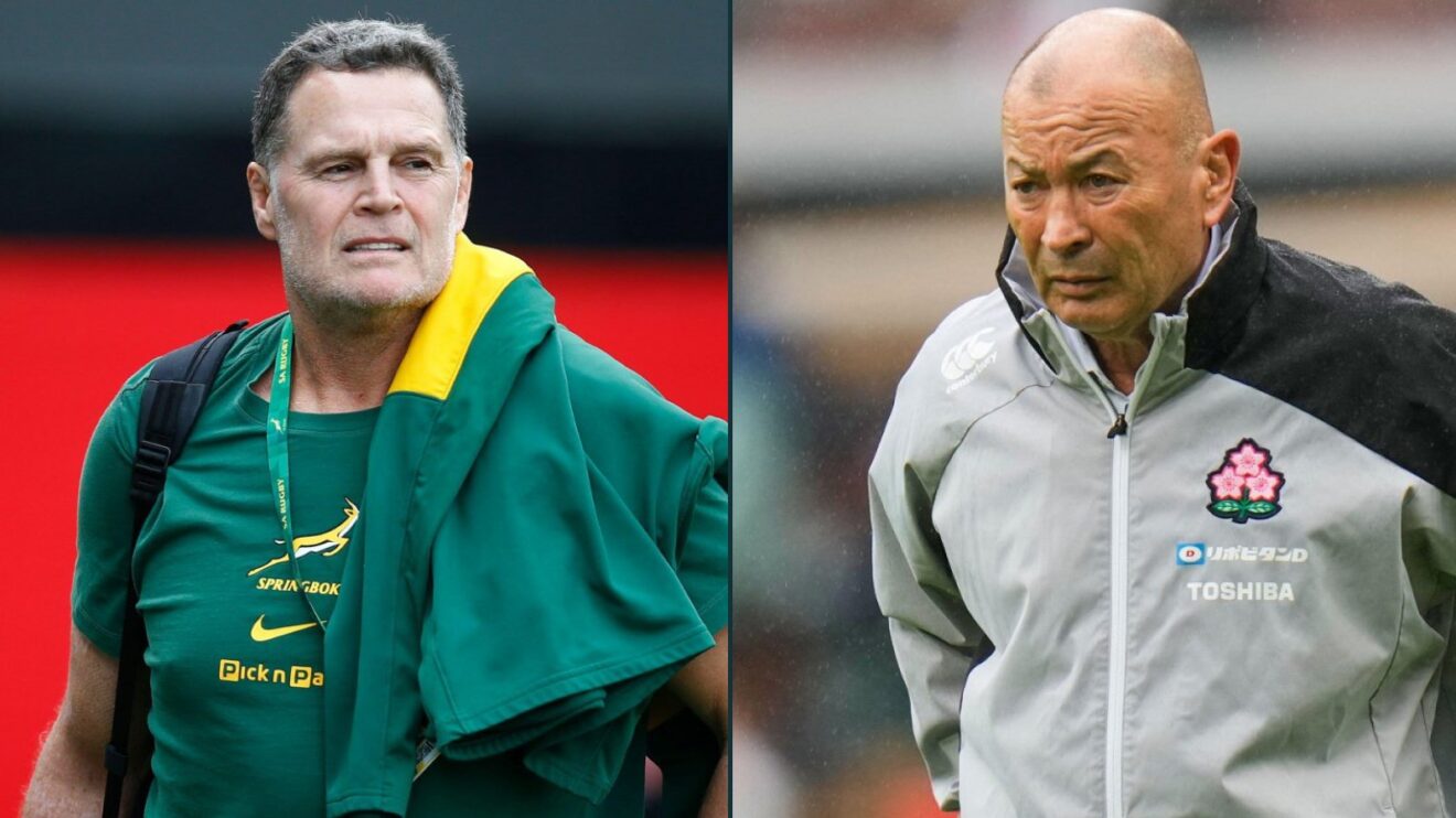 Rassie Erasmus and Eddie Jones image