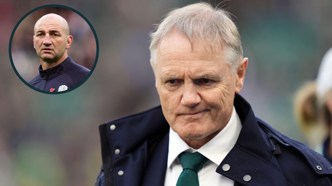 Wallabies head coach Joe Schmidt and England's Steve Borthwick.