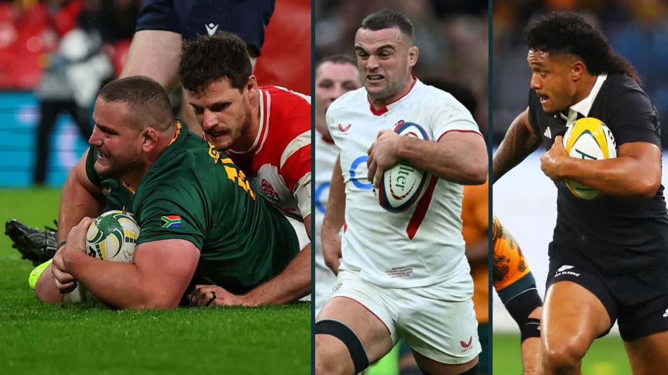 Wilco Louw, Ben Earl and Leicester Faingaʻanuku