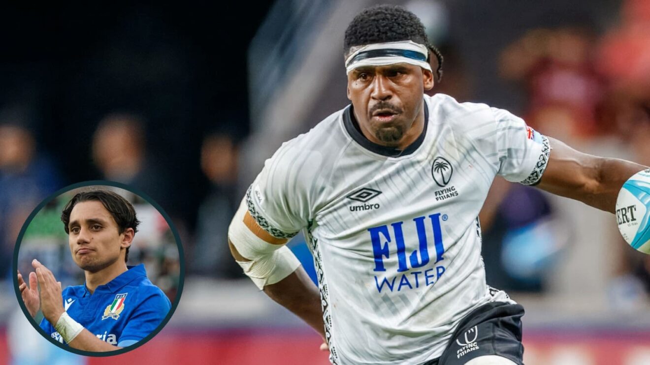 Kalaveti Ravouvou is at centre for Fiji against England while Ange Capuozzo wears 15 for Italy v Australia.