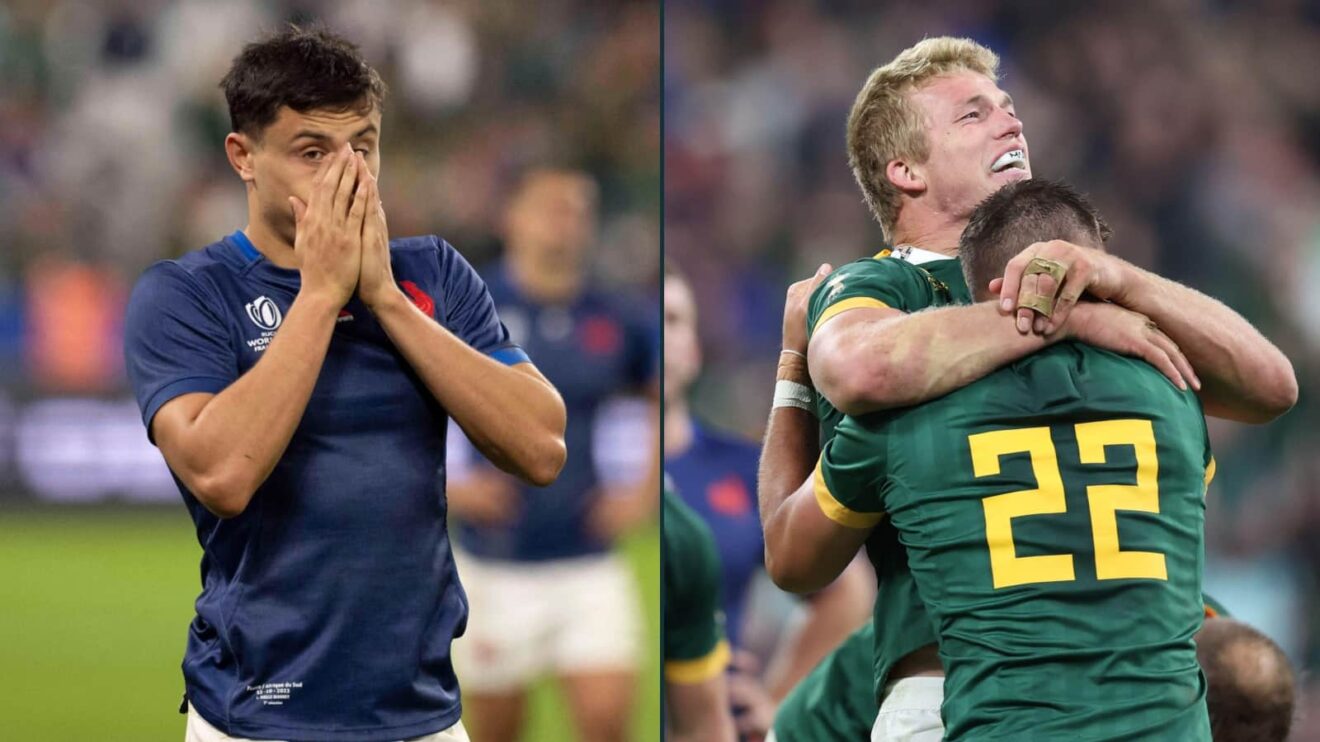 France Louis Bielle-Biarrey and Springboks' Pieter-Steph du Toit and Handre Pollard.
