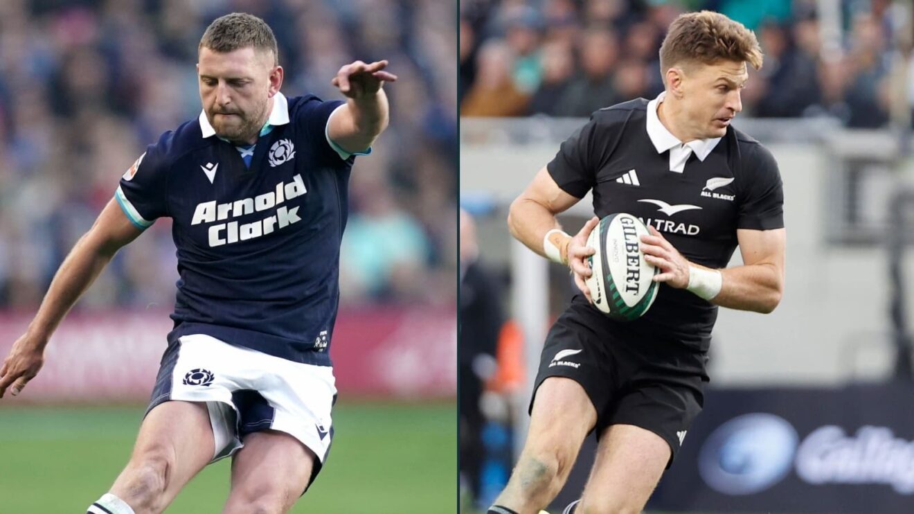 Finn Russell and Beauden Barrett face off in the Scotland v All Blacks clash.