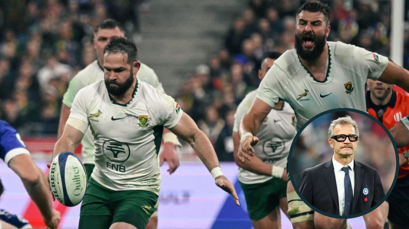 Springboks scrum-half Cobus Reinach impressed at scrum-half.