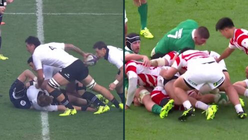 Law discussion: Why the All Blacks try stood but Japan were penalised for nearly identical actions