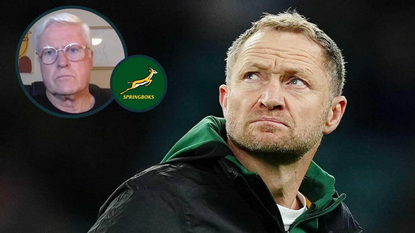 Springboks assistant coach Tony Brown and an inset of Matt Williams.