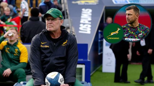 Rassie Erasmus explains Springboks ‘thinking with front-row’ gamble and reveals ‘tough thing’ for recalled Handre Pollard