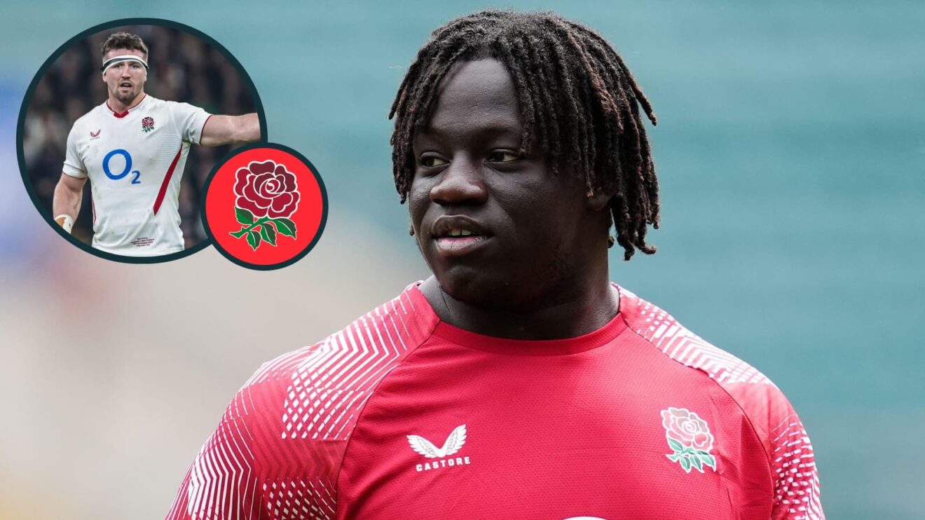 England duo Asher Opoku-Fordjour and, inset, Tom Curry.