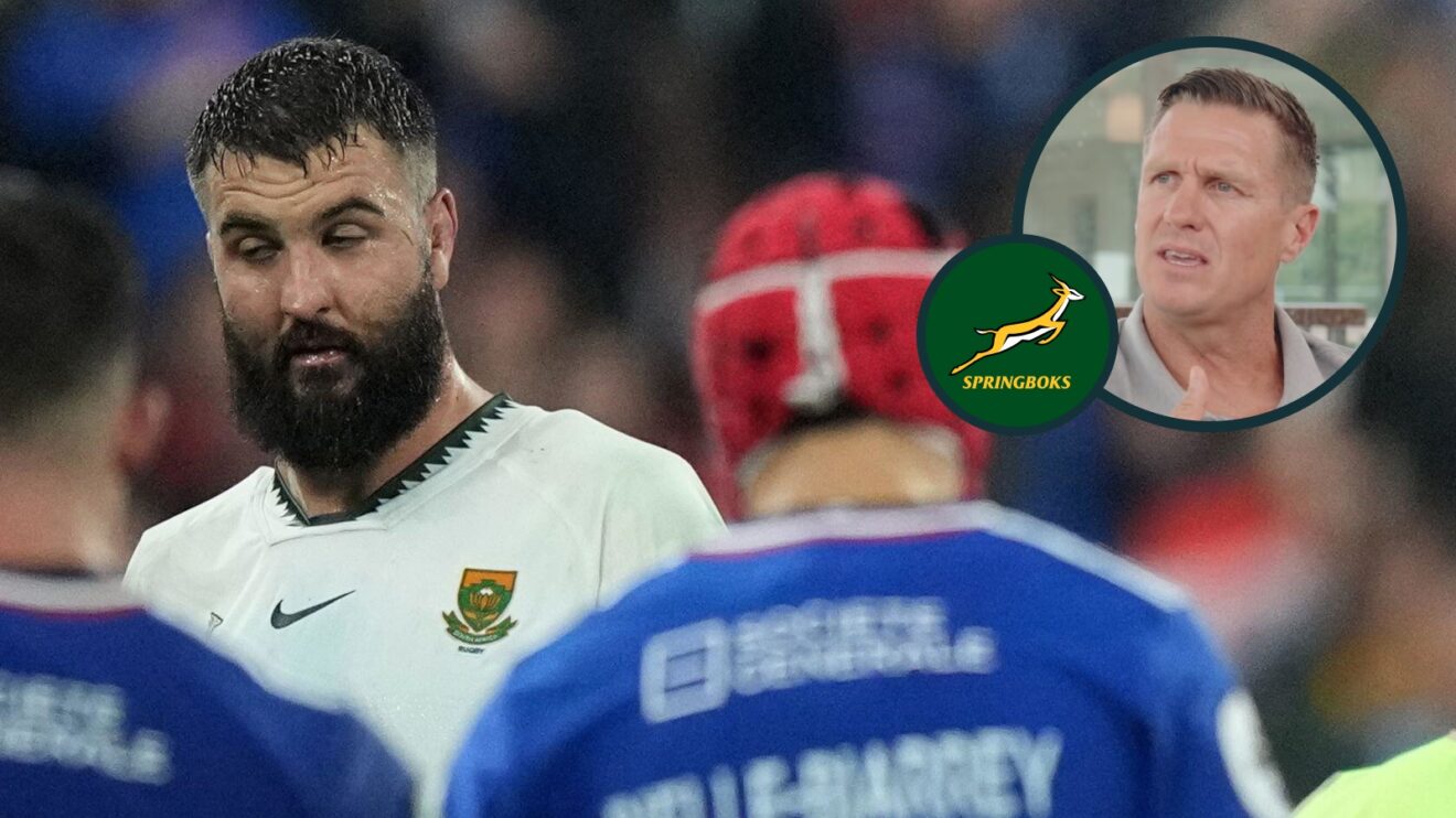 Banned Springboks lock Lood de Jager and ex-South Africa captain Jean de Villiers.