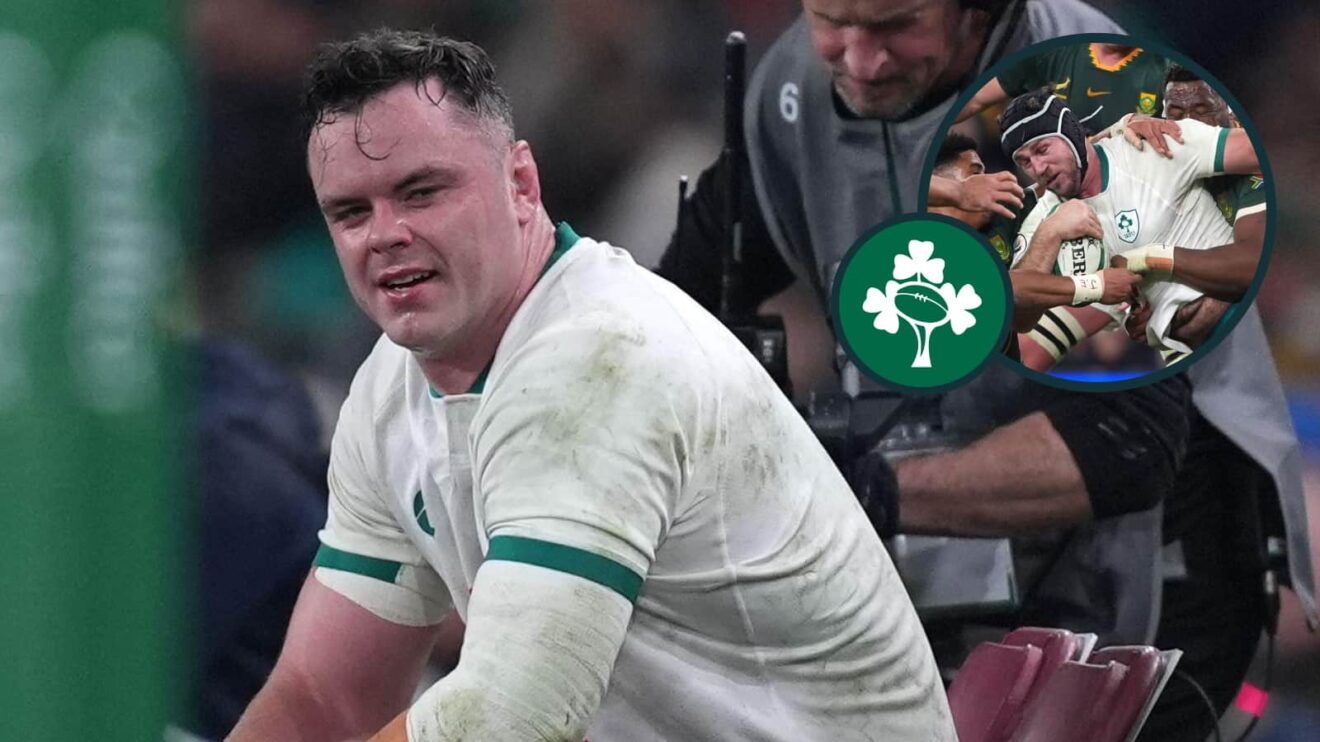 Ireland forwards Caelan Doris and James Ryan.