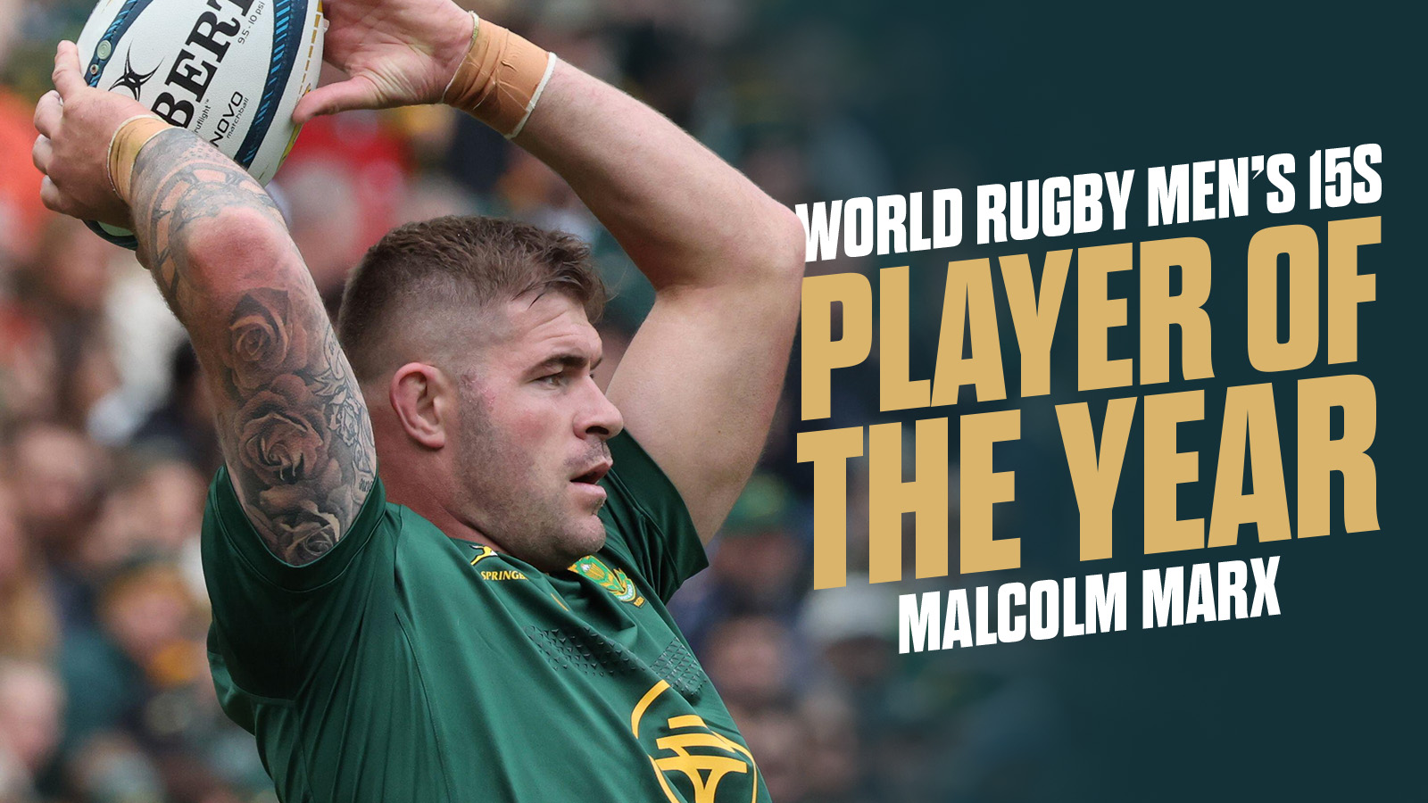 World Rugby Awards: Malcolm Marx beats fellow Springboks to top gong as All Blacks continue dominance