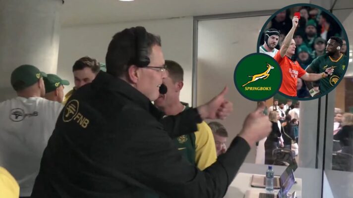 Rassie Erasmus explains controversial ‘thumbs up’ celebration and his verdict on ‘always illegal’ red card debate