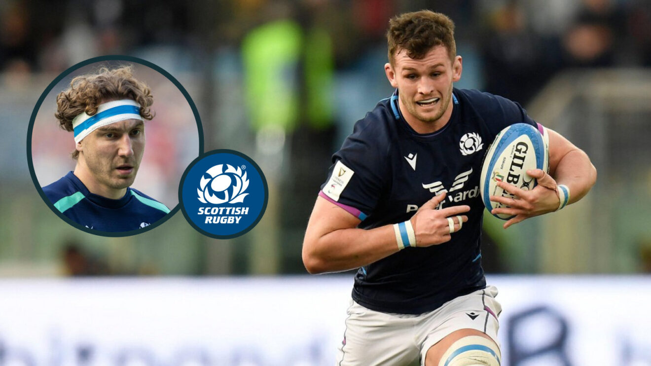 Scotland back-row duo Jamie Ritchie (inset) and Magnus Bradbury.