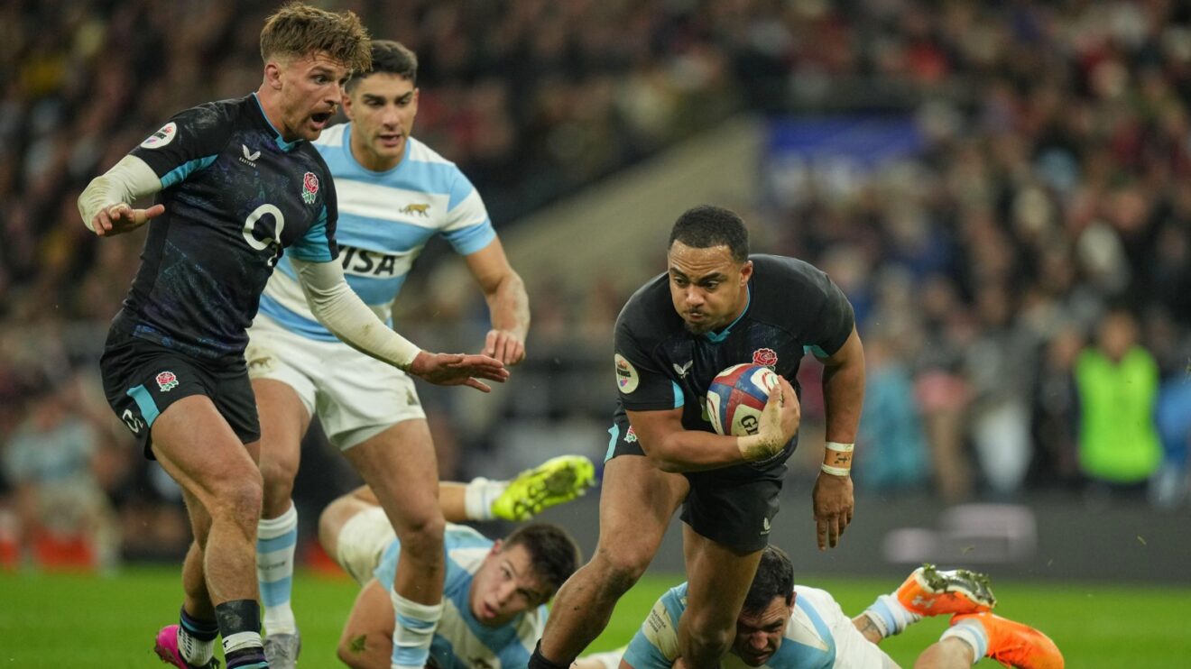Max Ojomoh England v Argentina ANS 2025 - Alamy