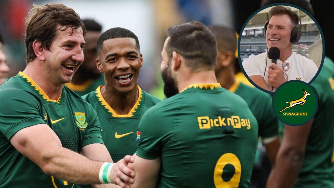 Springboks players and Schalk Brits image