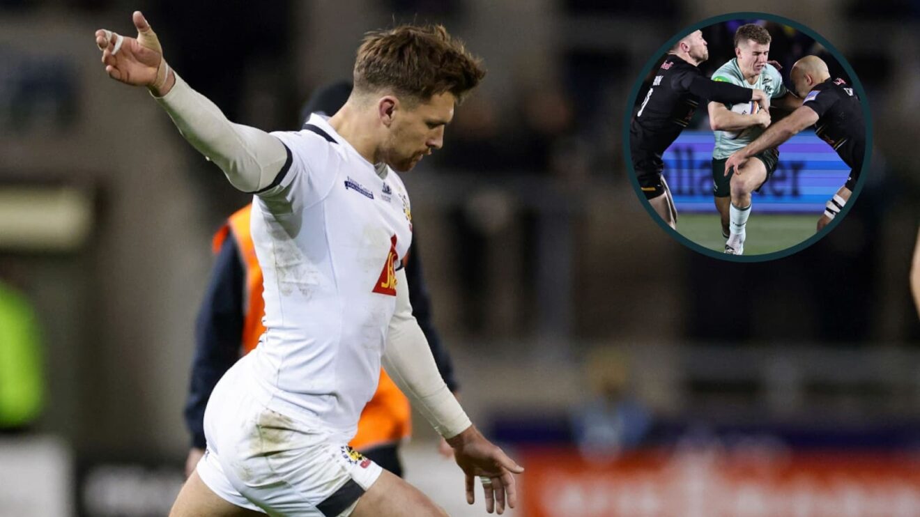 Henry Slade kicked 12 points for Exeter Chiefs.