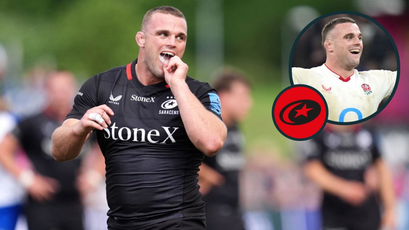 Ben Earl signs new contract at Saracens.