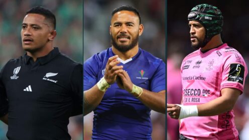 Shannon Frizell, Manu Tuilagi and Rhyno Smith.