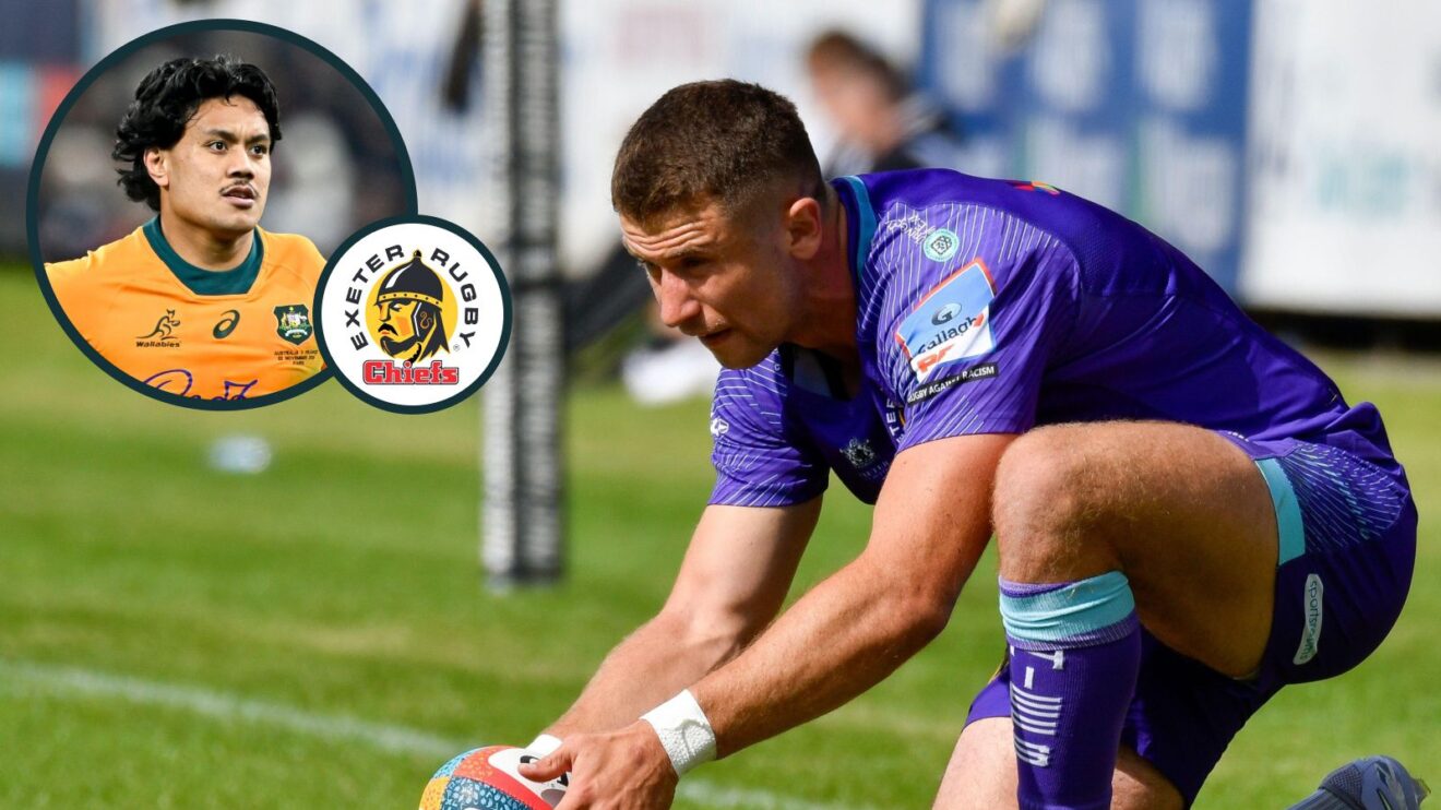 A two layered image of Harvey Skinner and Len Ikitau