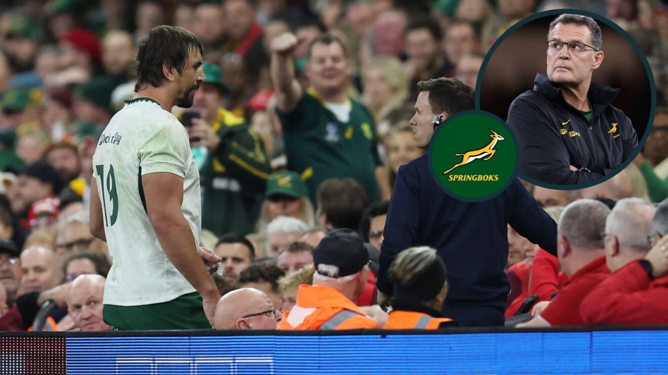 Two layer image of South African duo Eben Etzebeth and Rassie Erasmus