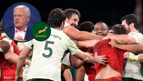Eben Etzebeth and an inset of Matt Williams.