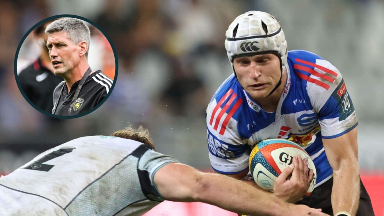 Stormers taking on Welsh side the Ospreys in a URC match and La Rochelle head coach Ronan O'Gara.