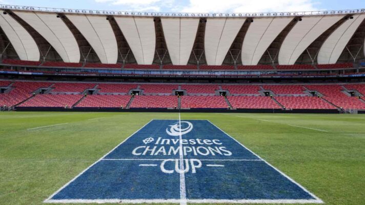 DHL Stormers vs La Rochelle. A view of Investec branding. Credit INPHO/Steve Haag Sports/EJ Langner/EPCR Rugby