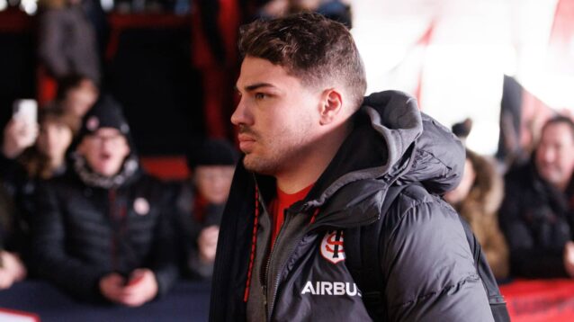 Stade Toulousain's Antoine Dupont. Credit INPHO James Crombie/ EPCR Rugby.