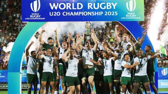 Junior Boks lifting the U20 World Championship title