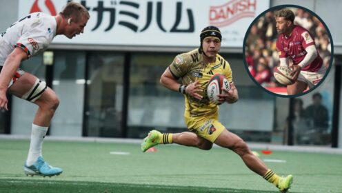 Cheslin Kolbe and Richie Mo'unga image