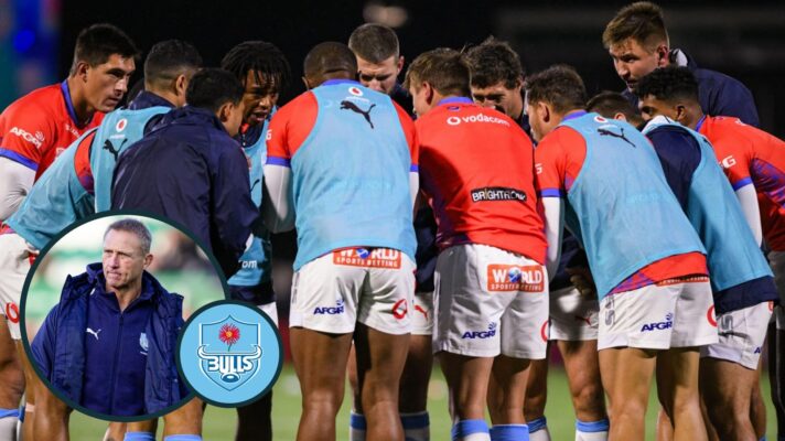 Johan Ackermann and Bulls players image