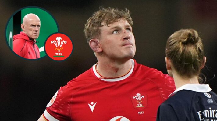 Wales captain Jac Morgan and an inset of head coach Steve Tandy.