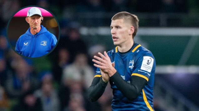 Leinster boss highlights ‘it is what it is’ IRFU regulation dictating his team selection as Sam Prendergast omission addressed