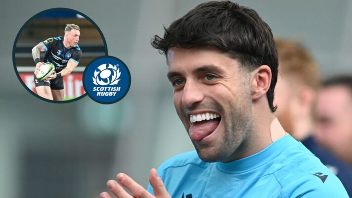 two layer image of Adam Hastings and Stuart Hogg