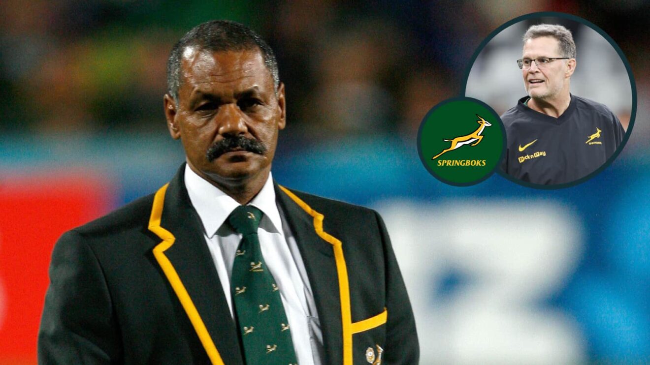 Former Springboks boss Peter de Villiers and current South Africa head coach Peter de Villiers (inset).