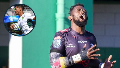 Sharks flanker Siya Kolisi and Haashim Pead in action for South Africa U20s.