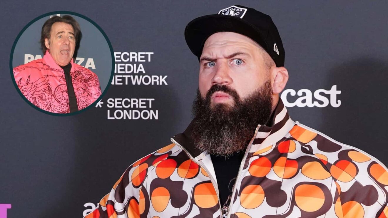 Former England star Joe Marler and TV legend Jonathan Ross.