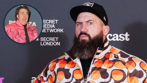 Former England star Joe Marler and TV legend Jonathan Ross.