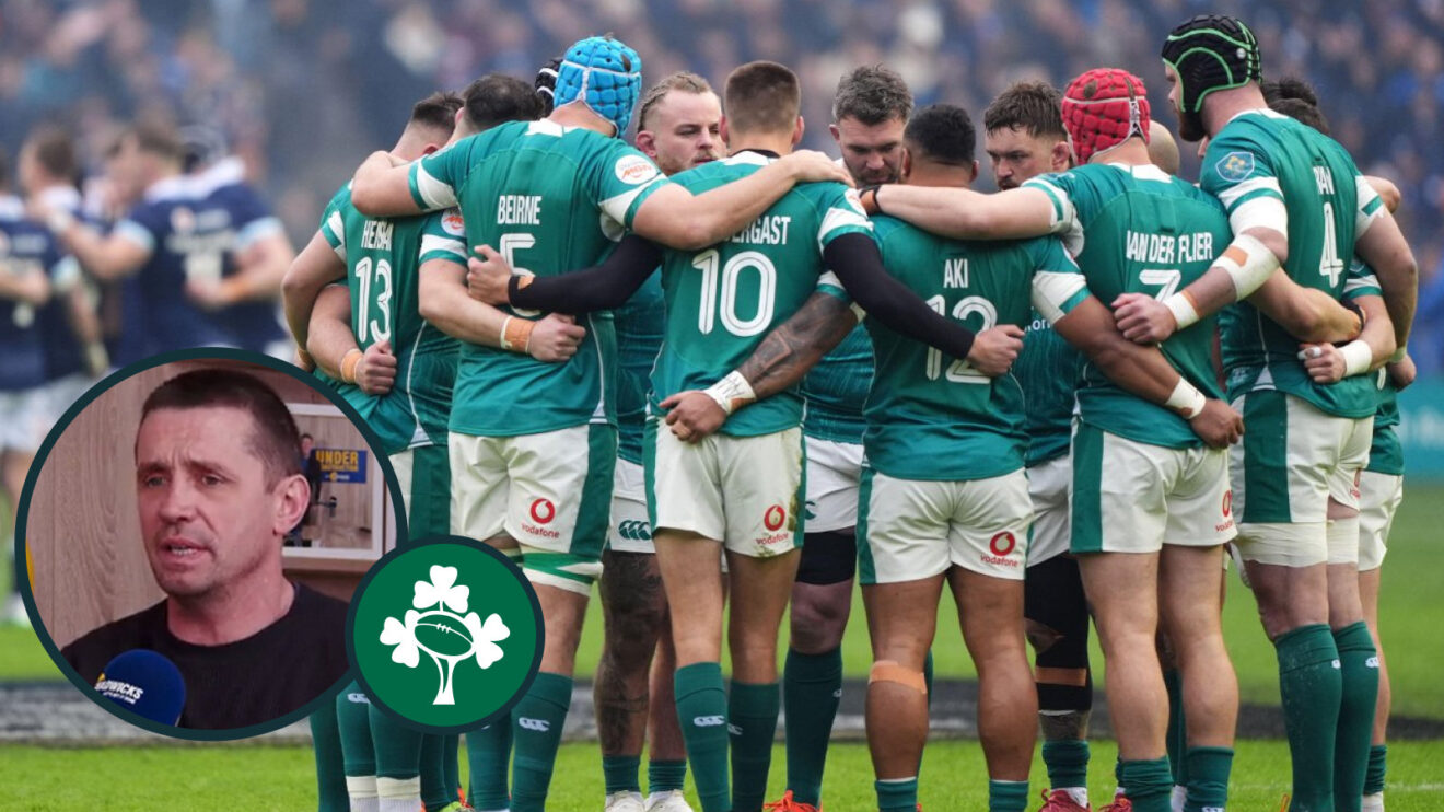 Alan Quinlan and Ireland players image