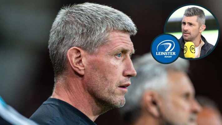 La Rochelle boss Ronan O'Gara and an inset of Rob Kearney.