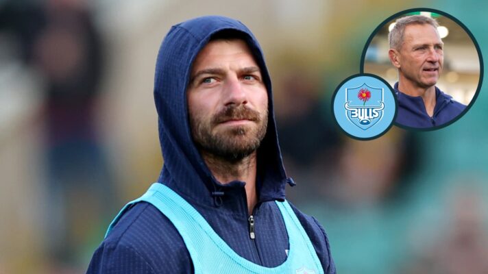 Bulls full-back Willie Le Roux and an inset of head coach Johan Ackermann.