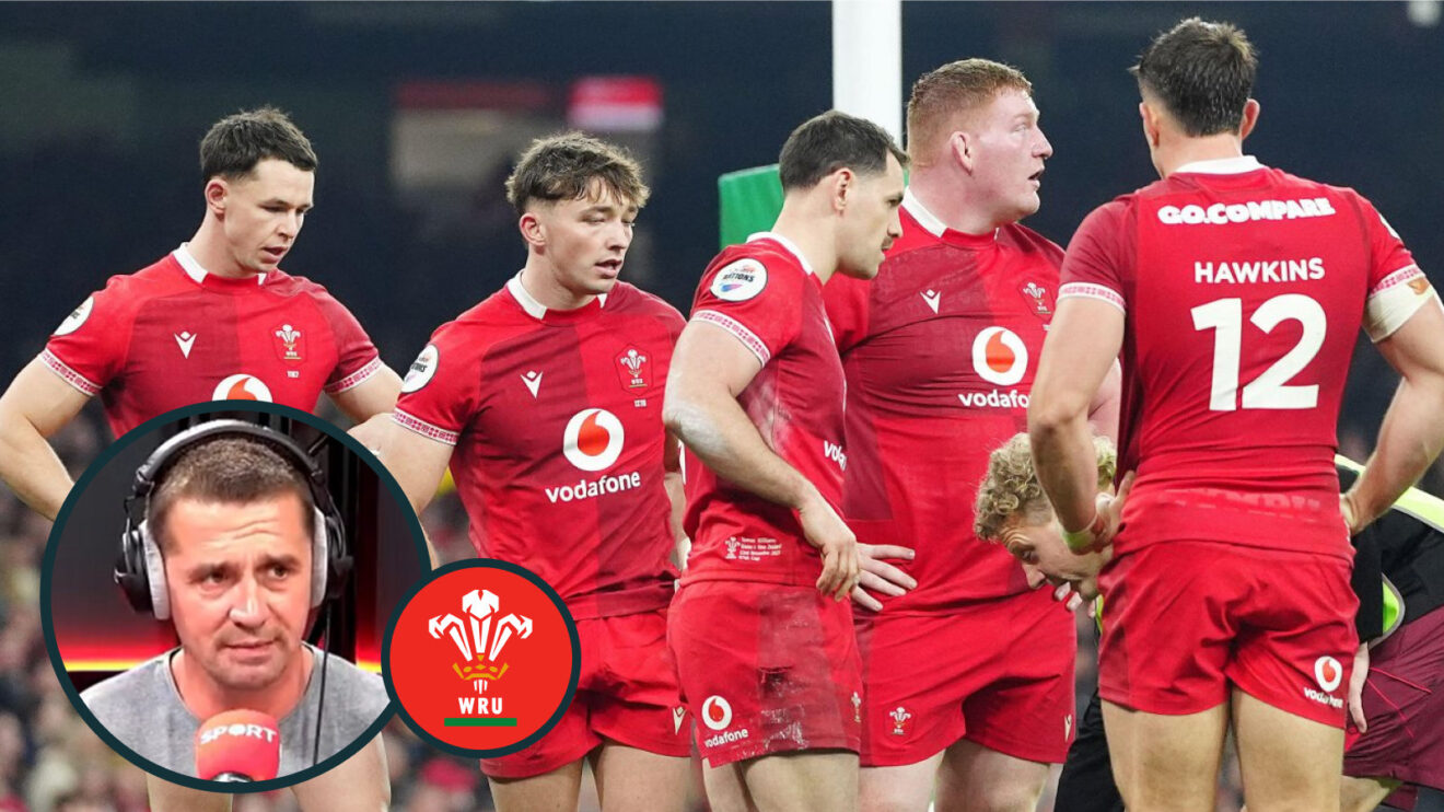 Alan Quinlan and Wales players image