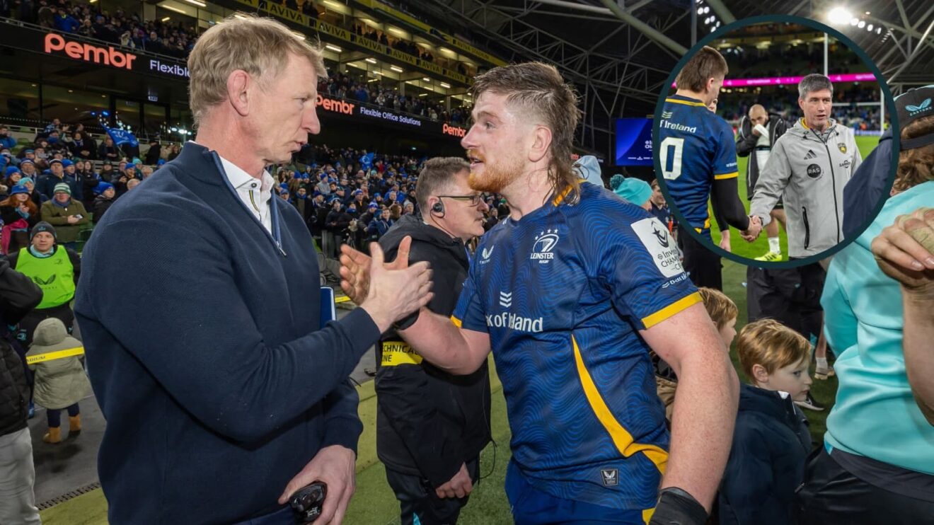 two layer image of Leo Cullen and Ronan O'Gara