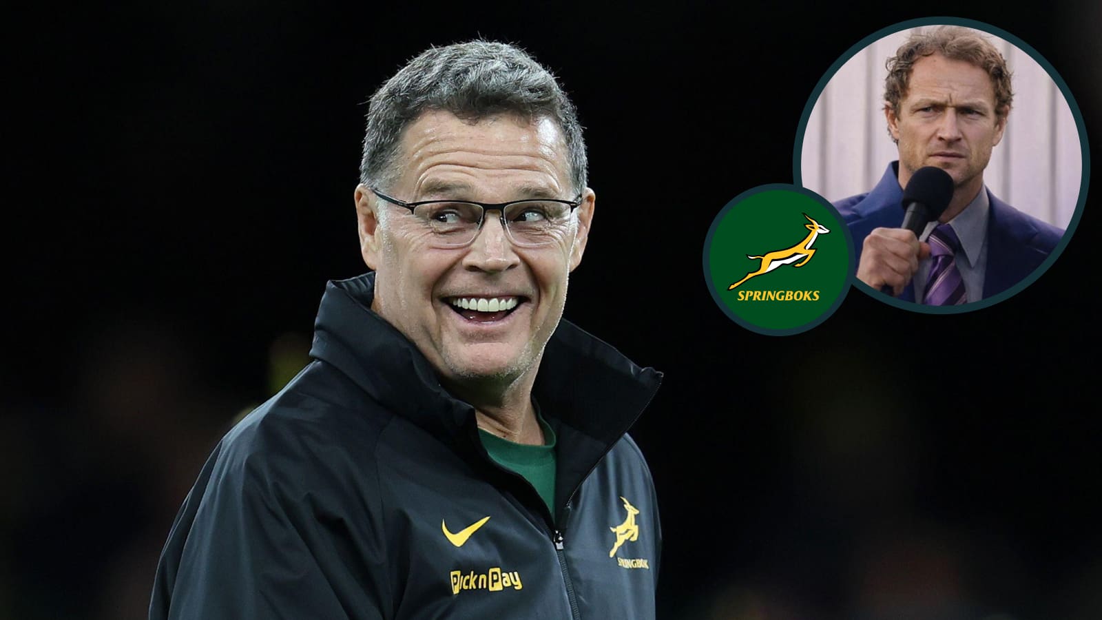 Erasmus breaks silence on Tony Brown’s All Blacks speculation in classic Rassie fashion