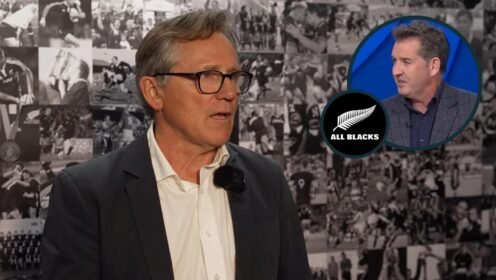 New Zealand Rugby chair David Kirk and former chief executive Mark Robinson (inset).