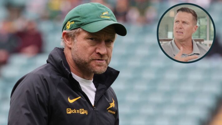 South Africa coach Tony Brown and former Springboks captain Jean de Villiers (inset).