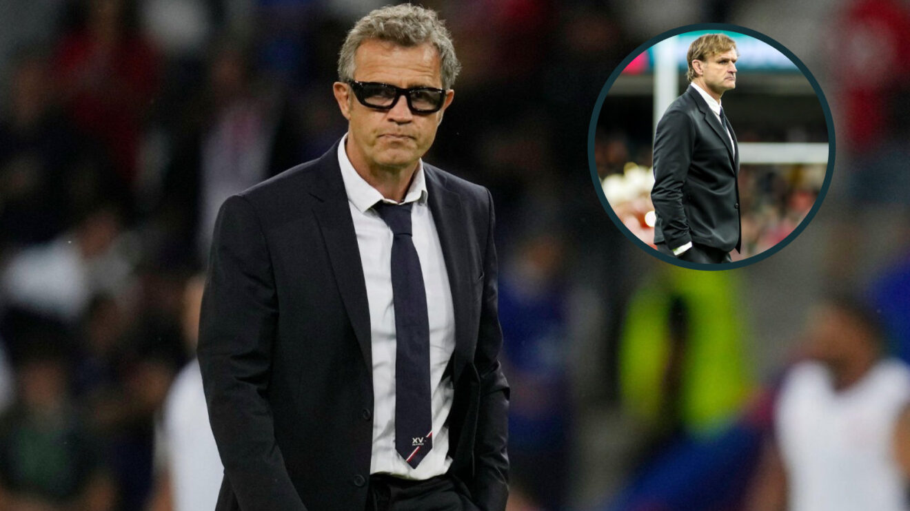 Fabien Galthie and Scott Robertson pic