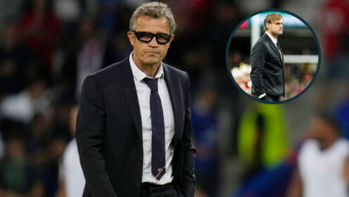 Fabien Galthie and Scott Robertson pic