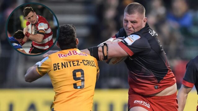 Saracens number eight Tom Willis and Gloucester centre Seb Atkinson impressed.